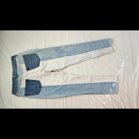 PacSun Mom Jeans Two Toned Color Block Jeans - Size 25 - Picture 4 of 7